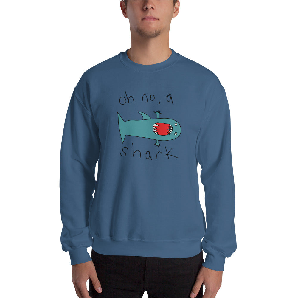 Oh no, a shark - Men's Sweatshirt