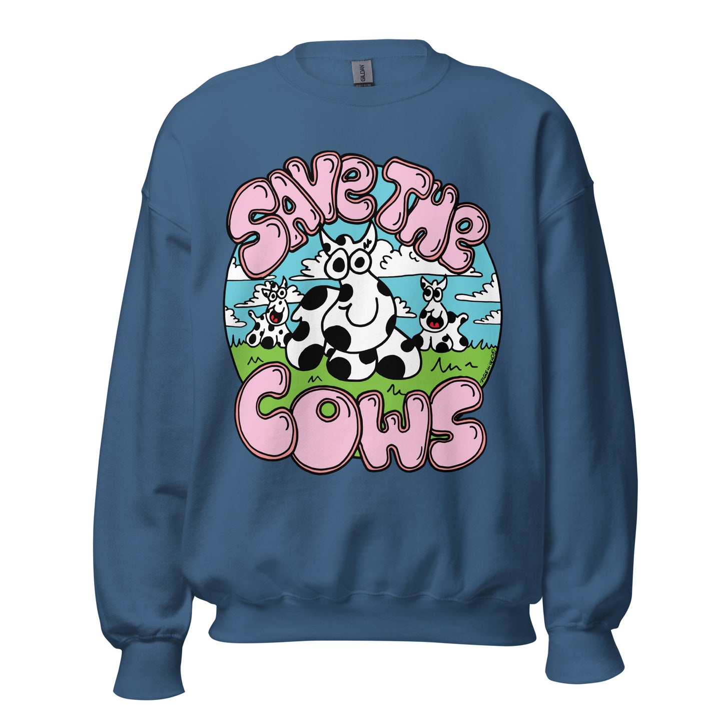 Save the Cows - Womens Sweatshirt