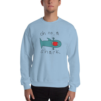 Oh no, a shark - Men's Sweatshirt