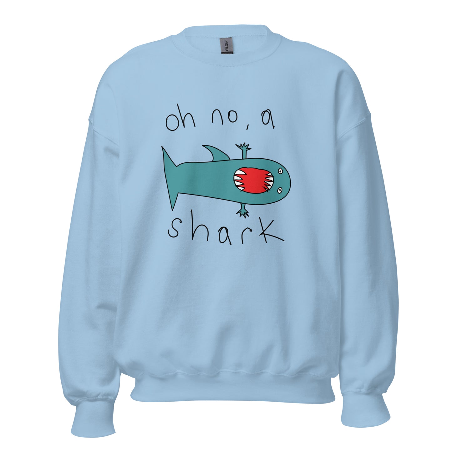 Oh no, a shark - Men's Sweatshirt