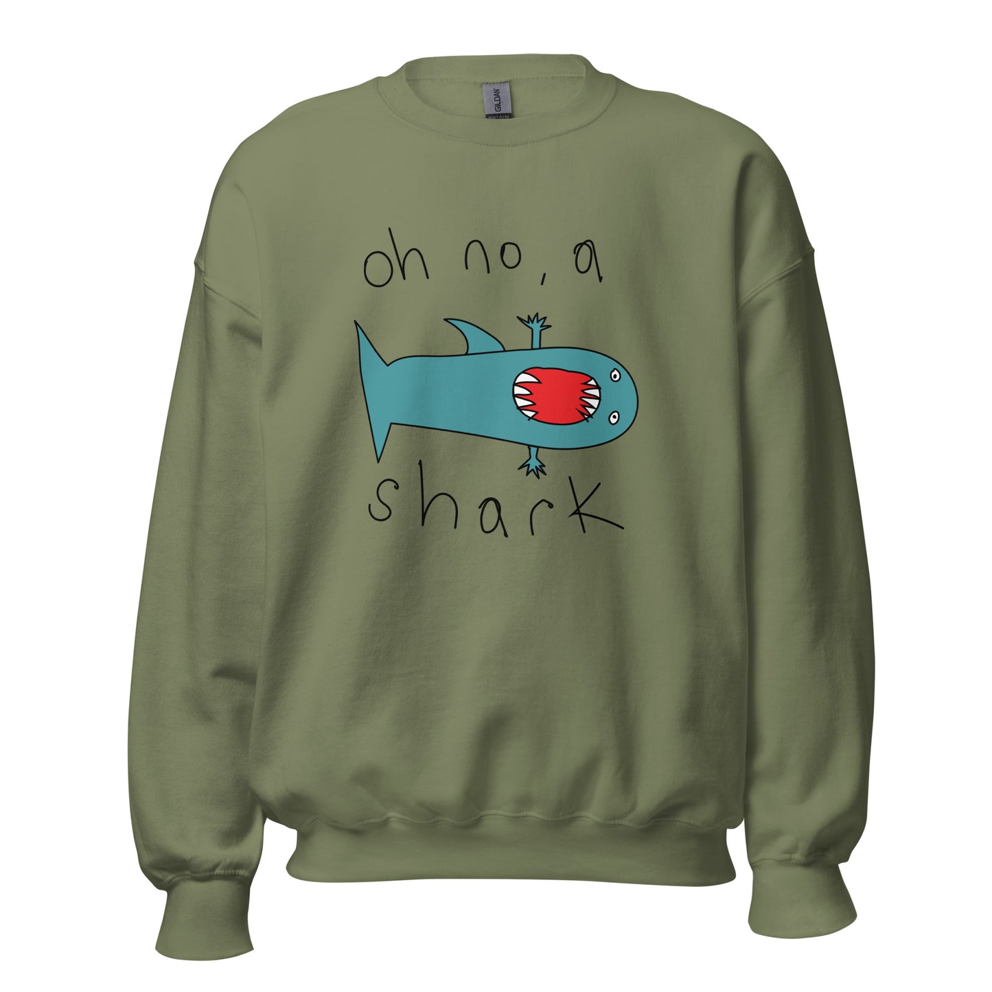 Oh no, a shark - Men's Sweatshirt