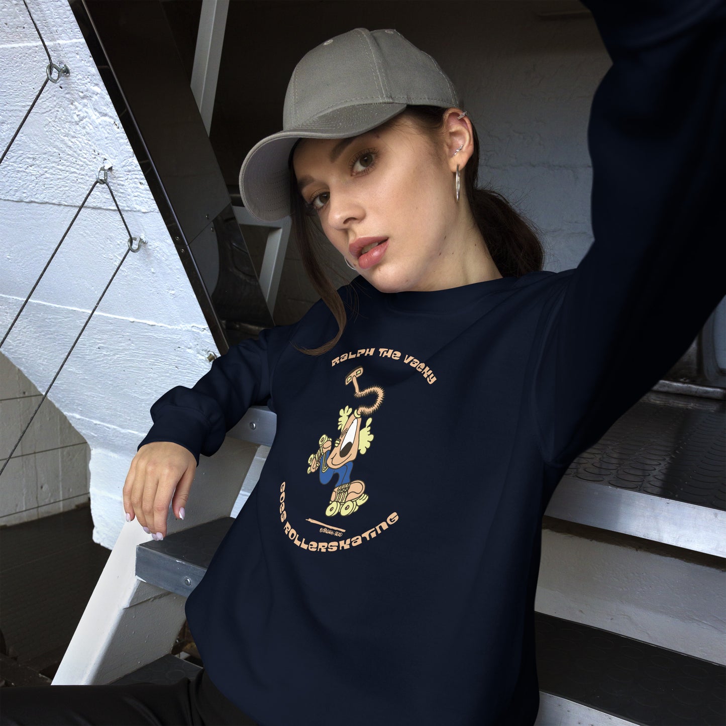 Ralph the Vacky goes Rollerskating - Womens Sweatshirt