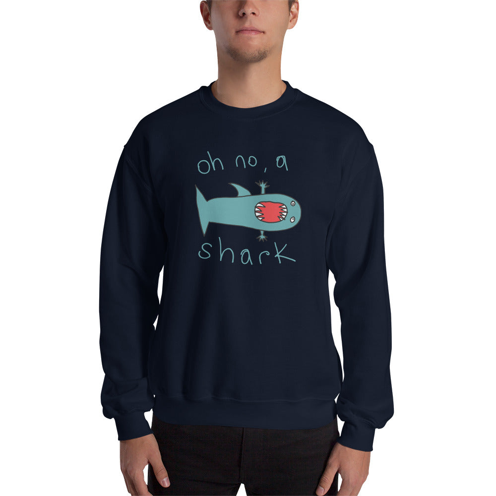 Oh no, a shark - Men's Sweatshirt