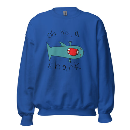 Oh no, a shark - Men's Sweatshirt