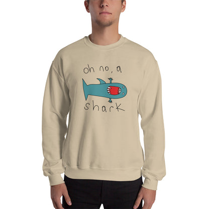 Oh no, a shark - Men's Sweatshirt