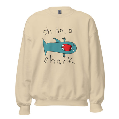 Oh no, a shark - Men's Sweatshirt