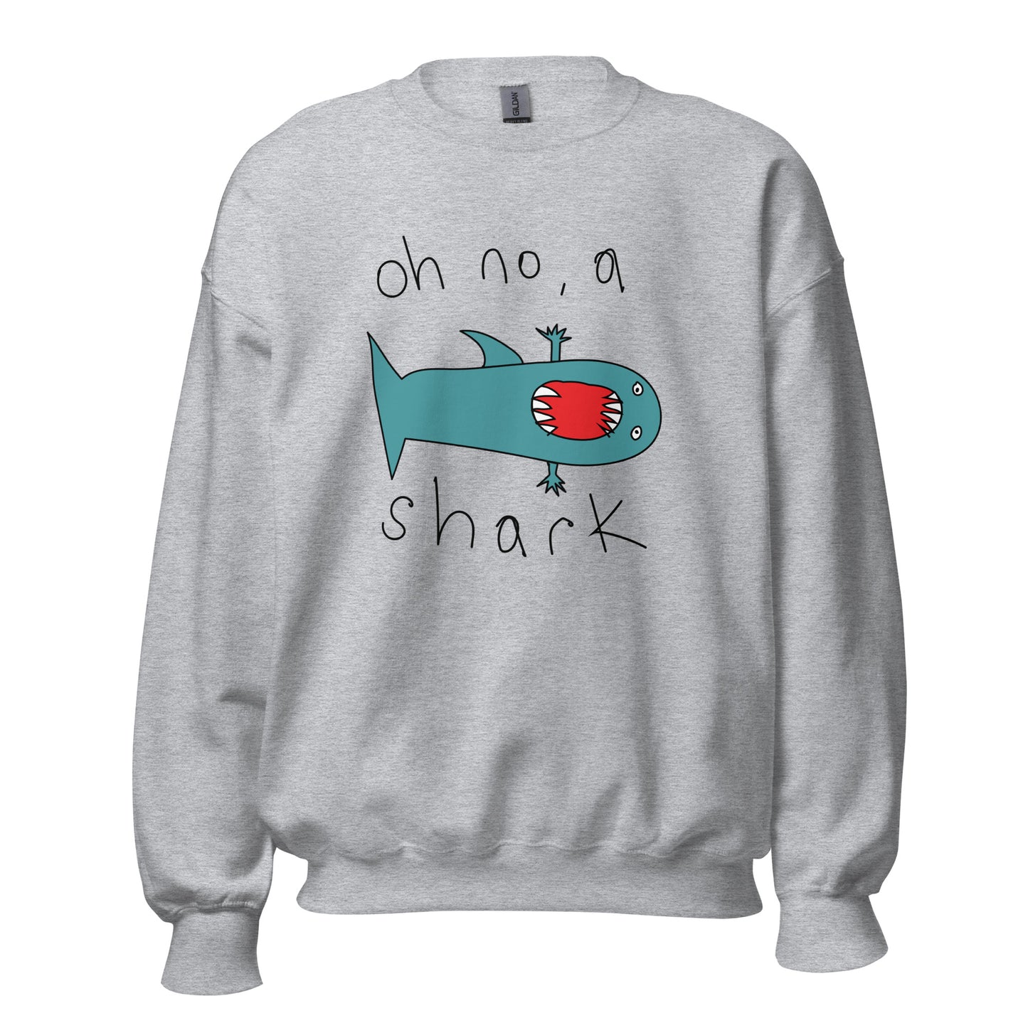 Oh no, a shark - Men's Sweatshirt