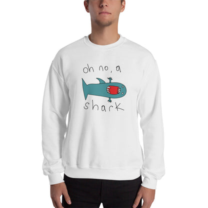 Oh no, a shark - Men's Sweatshirt