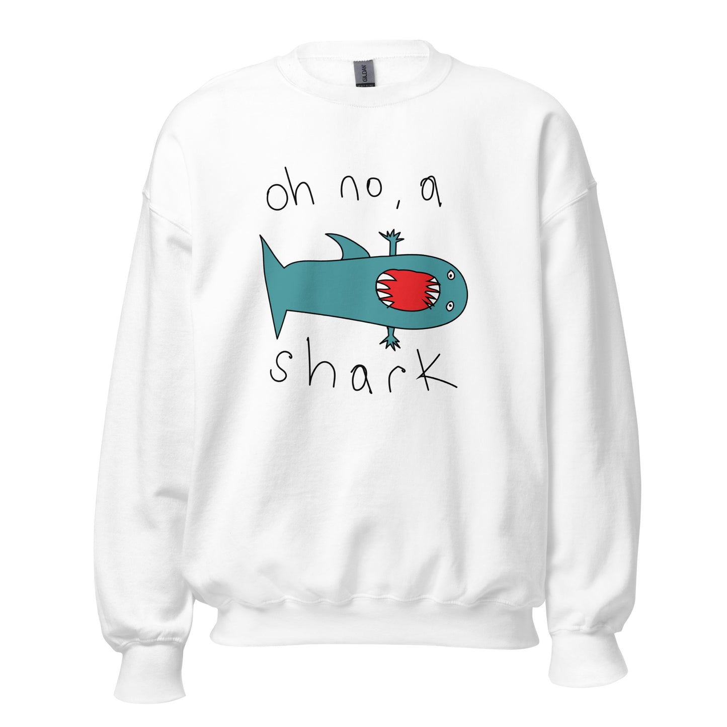 Oh no, a shark - Men's Sweatshirt