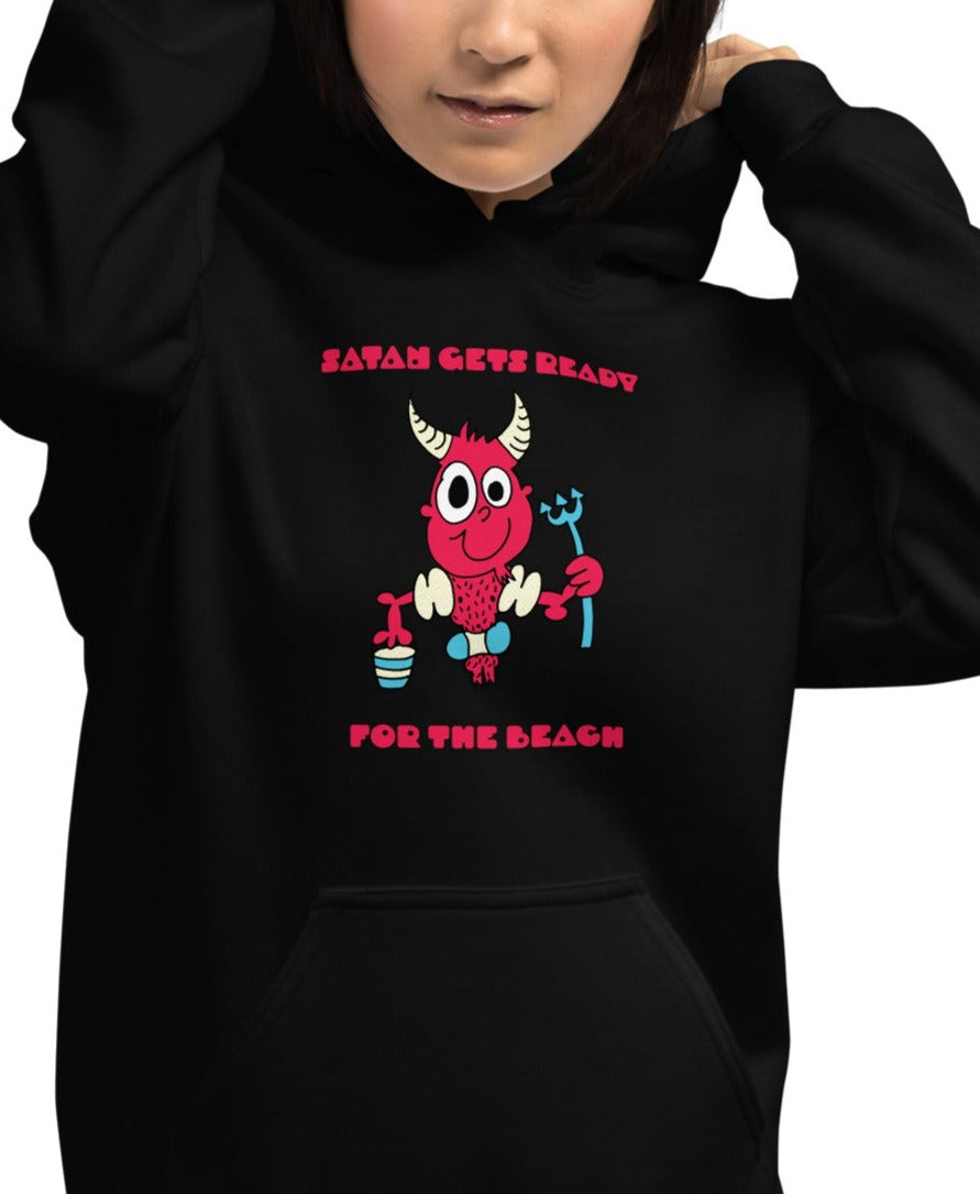 Satan gets ready for the beach - Women's Hoodie