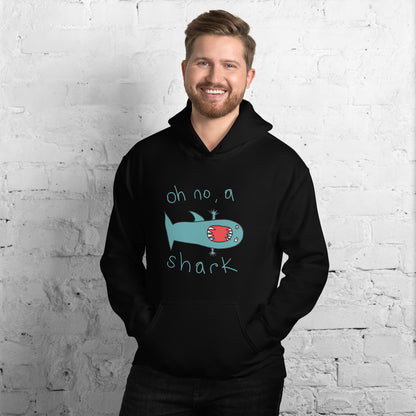 Oh no, a shark - Men's Hoodie