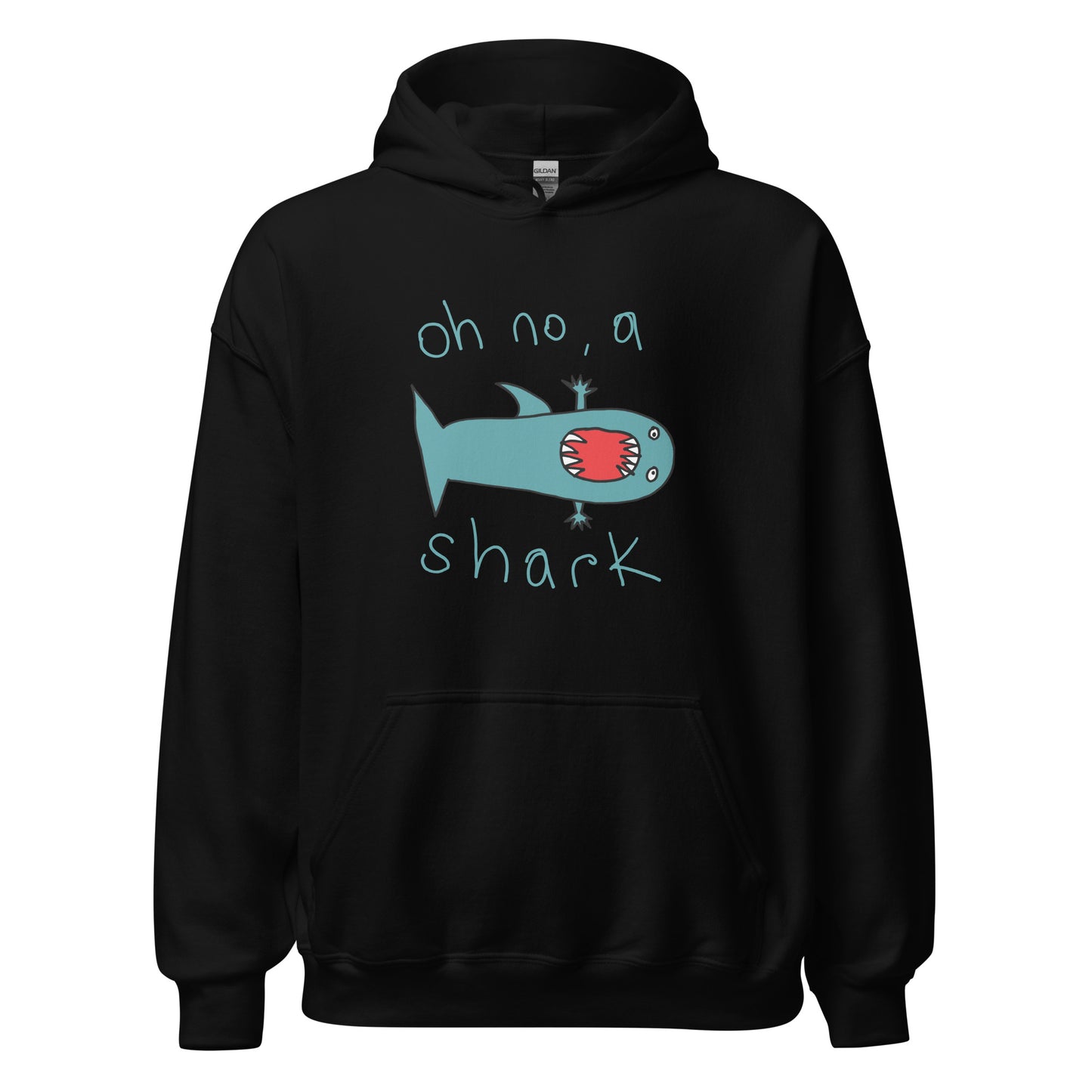 Oh no, a shark - Men's Hoodie