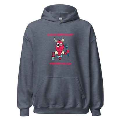 Satan gets ready for the beach - Mens Hoodie