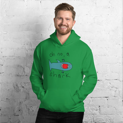 Oh no, a shark - Men's Hoodie