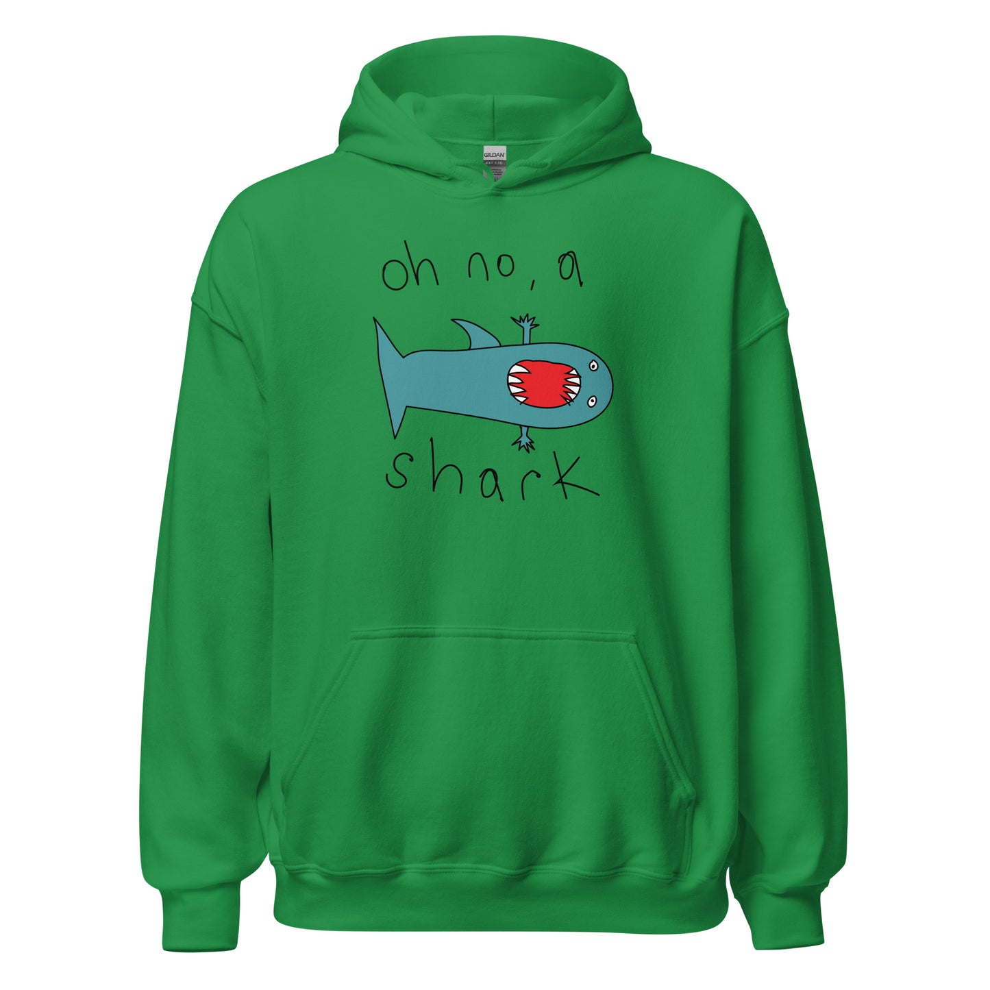 Oh no, a shark - Men's Hoodie