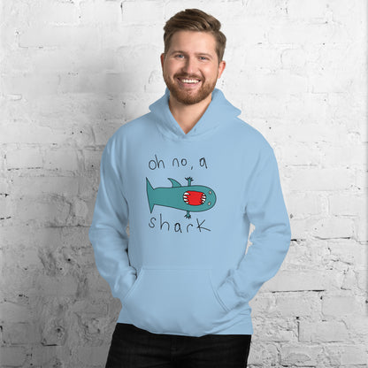 Oh no, a shark - Men's Hoodie