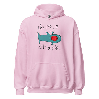 Oh no, a shark - Men's Hoodie