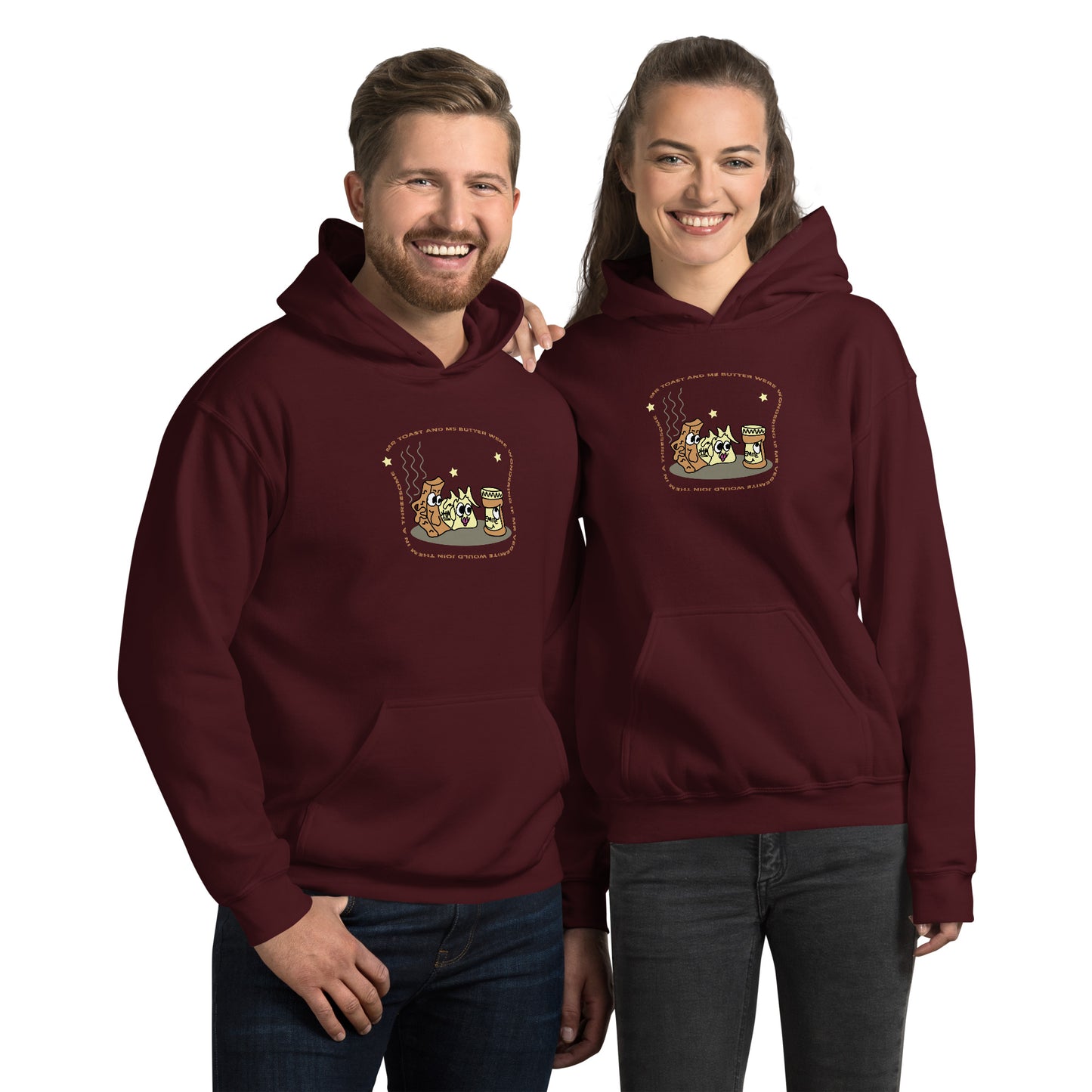 Mr Toast and Ms Butter - Men's Hoodie