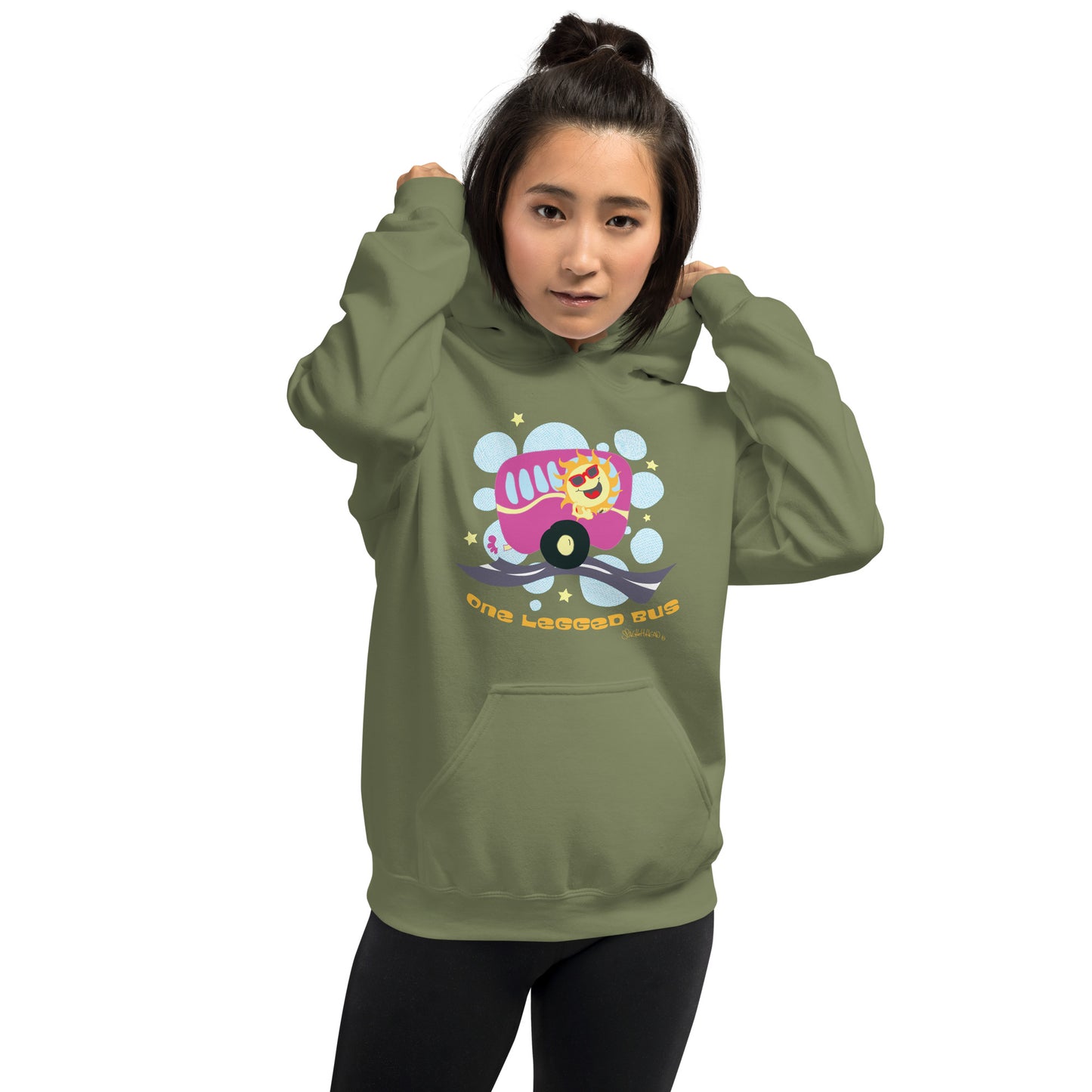 A one legged bus  Women's Hoodie