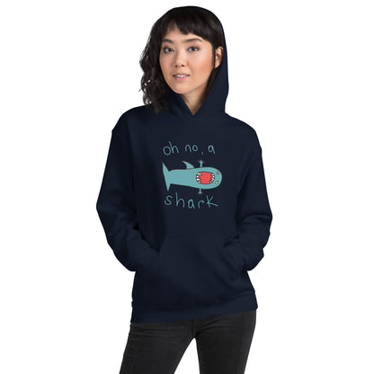 Oh no, a shark - Women's Hoodie