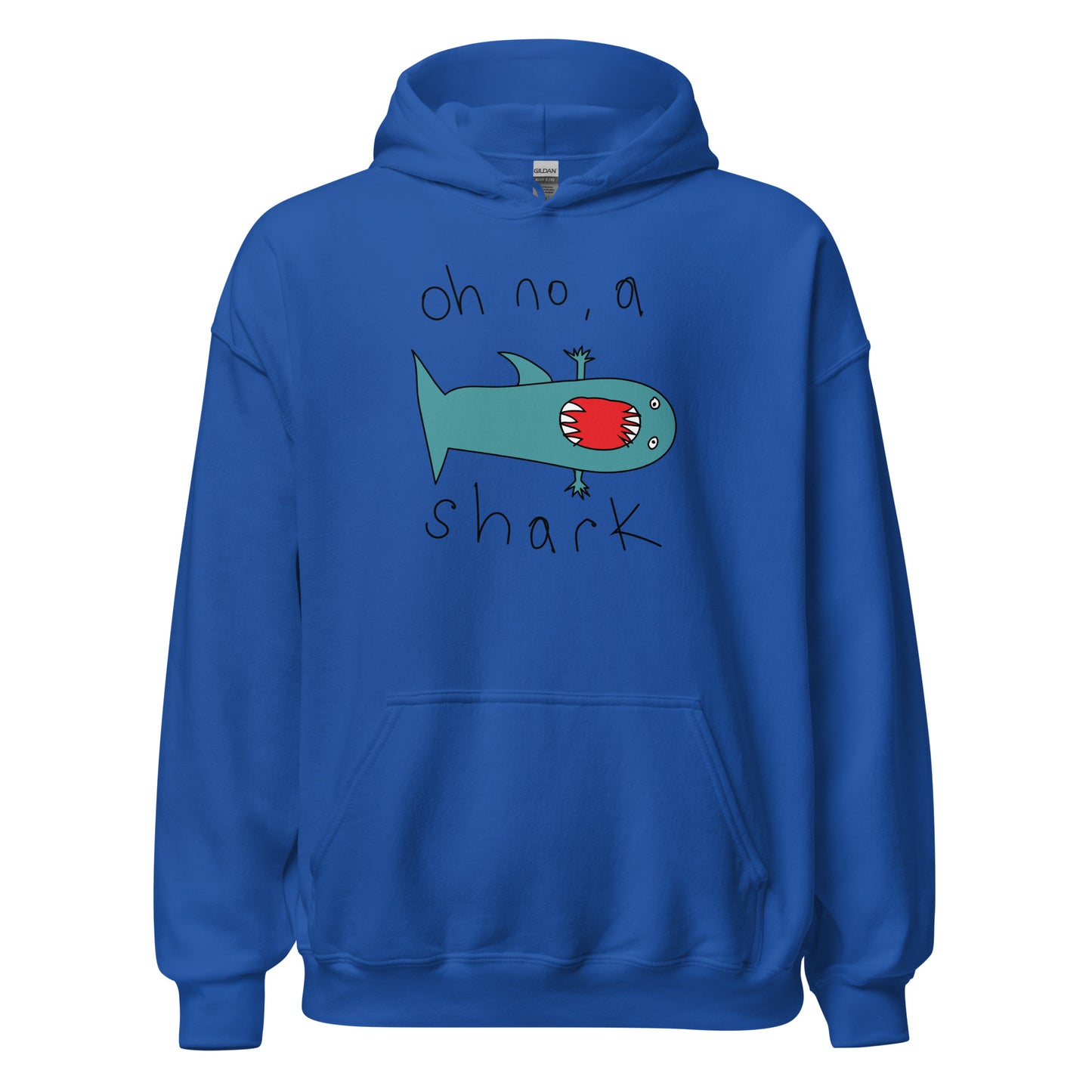 Oh no, a shark - Men's Hoodie