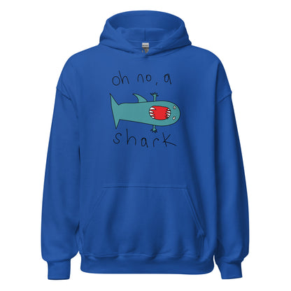 Oh no, a shark - Men's Hoodie