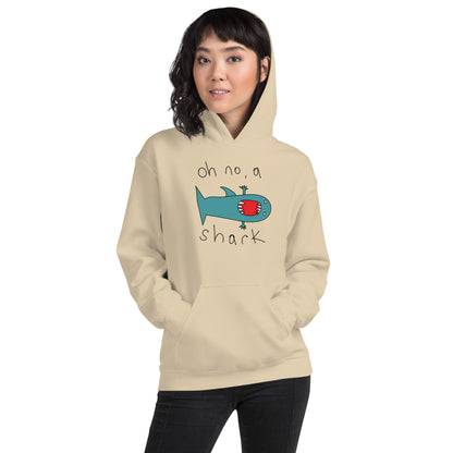 Oh no, a shark - Women's Hoodie