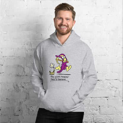 The Grim Reaper races a Banana - Men's Hoodie