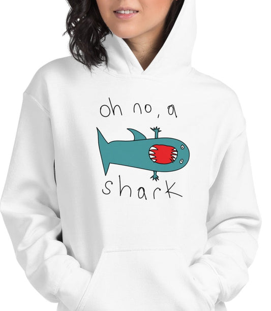 Oh no, a shark - Women's Hoodie