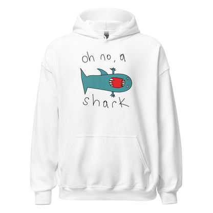 Oh no, a shark - Men's Hoodie