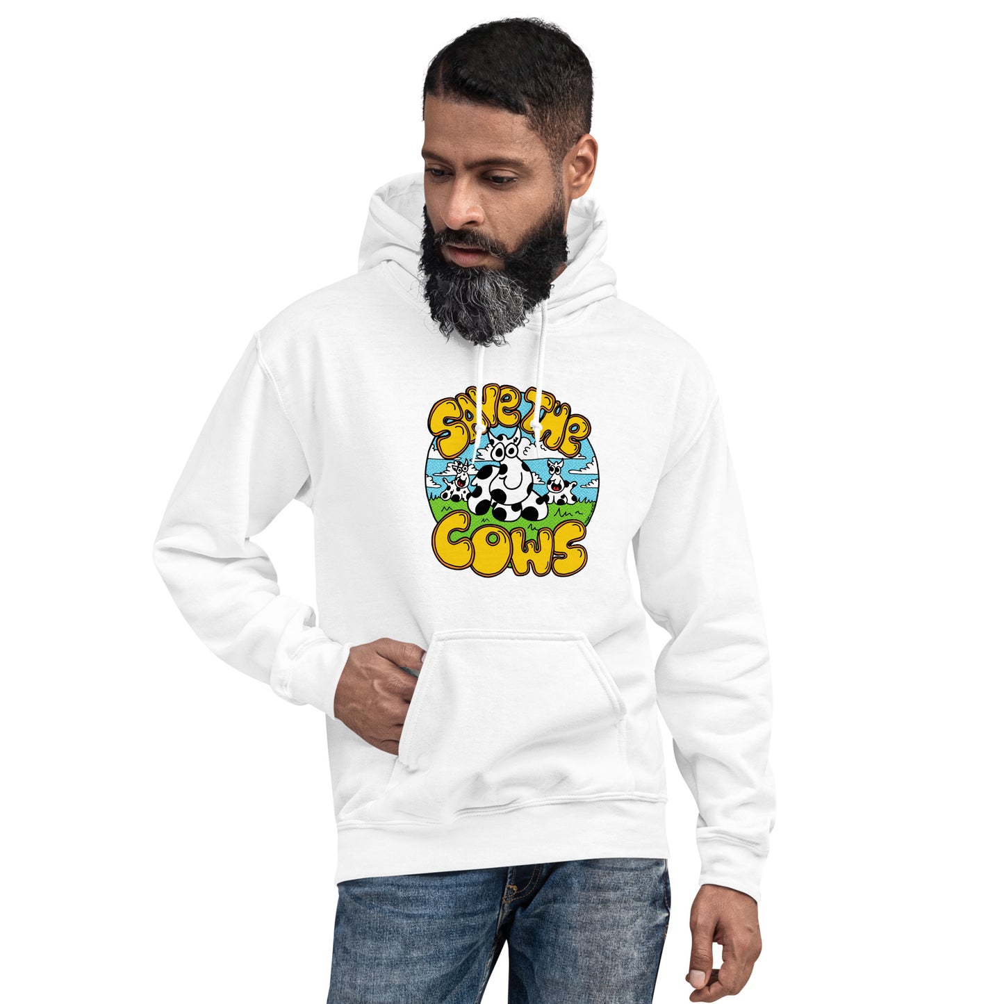 Save the Cows - Men's Hoodie