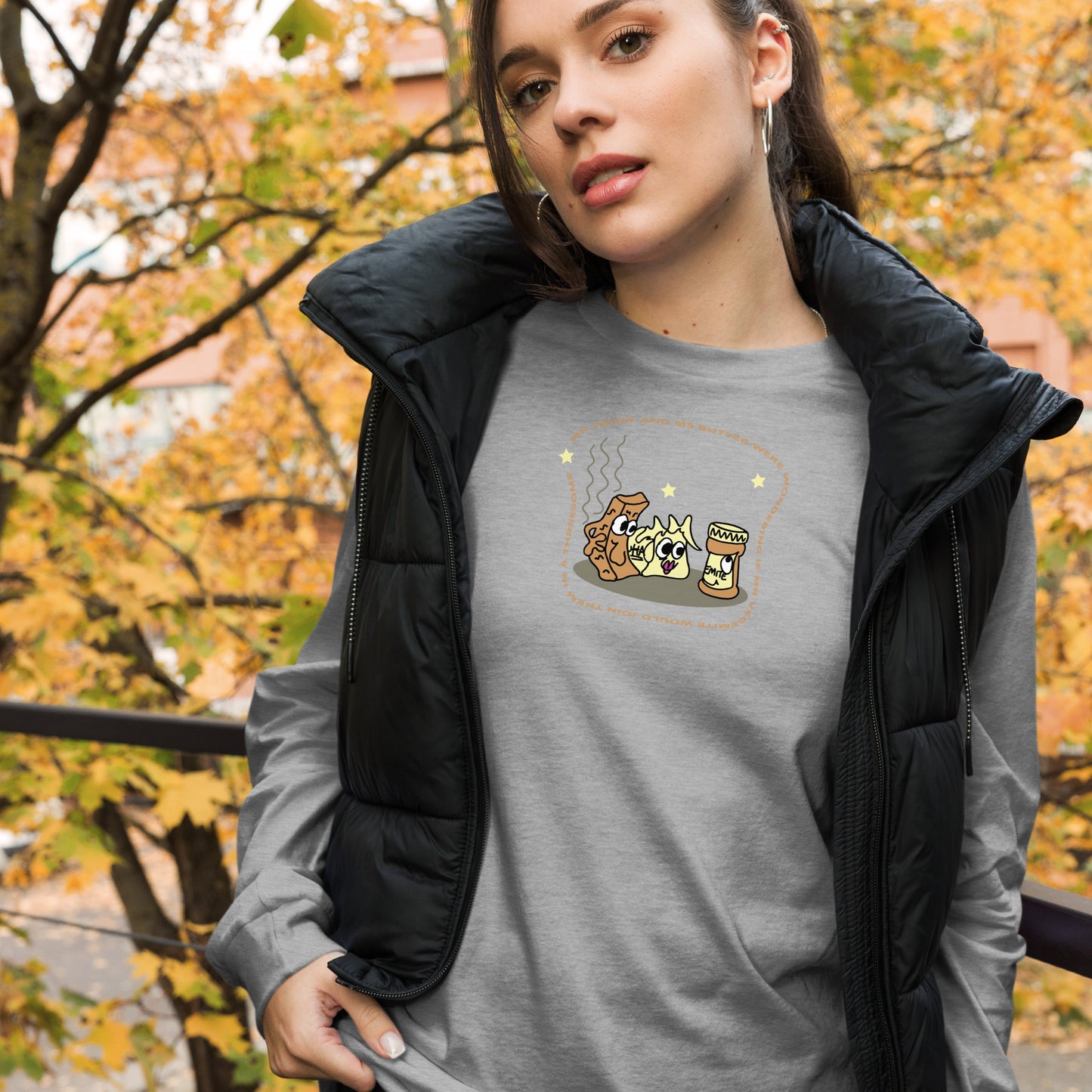 Mr Toast and Ms Butter - Women's Long Sleeve Tee