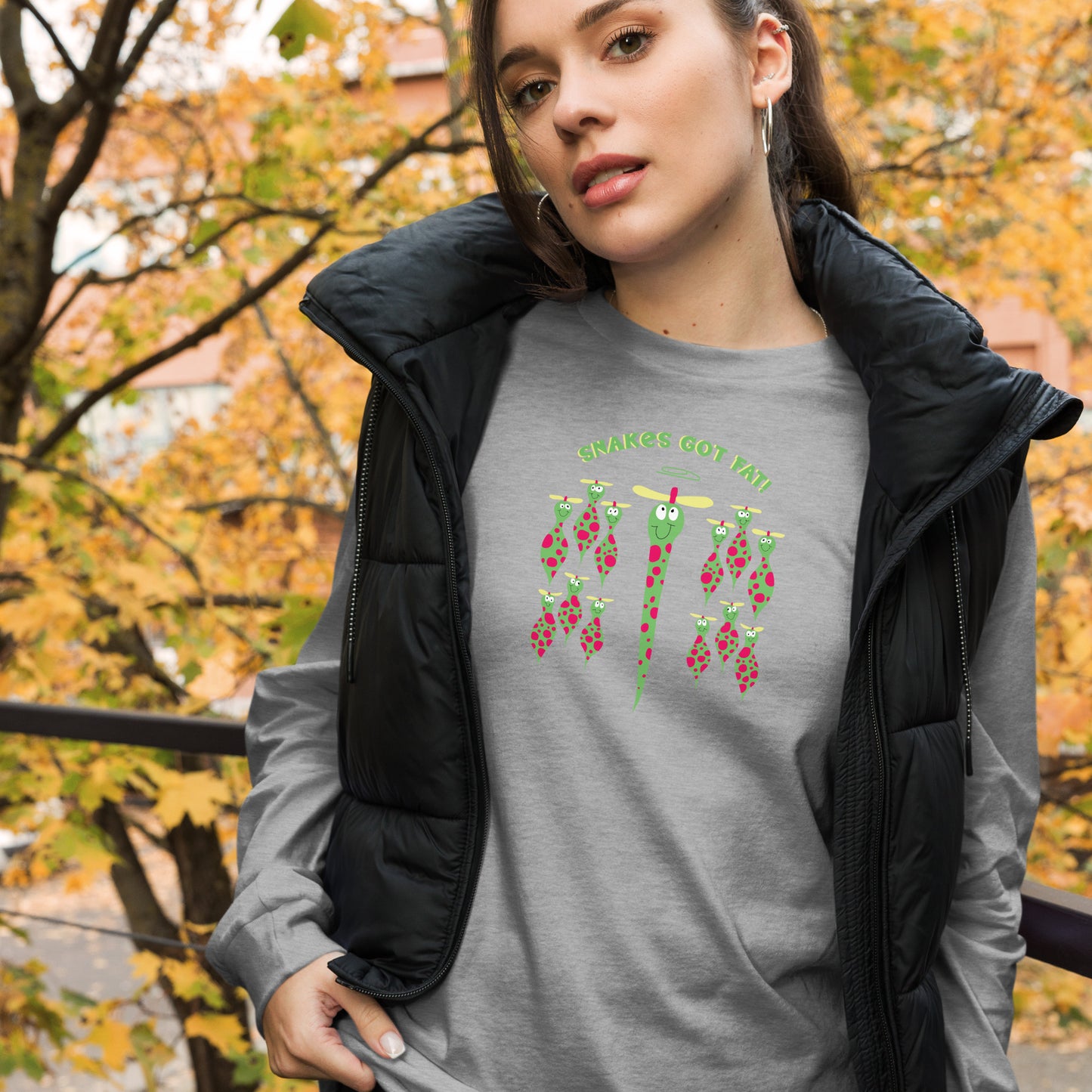 Snakes got Fat! - Women's Long Sleeve Tee