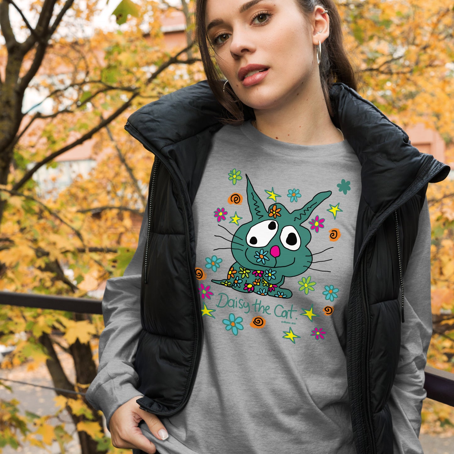 Daisy the Cat - Women's Long Sleeve Tee