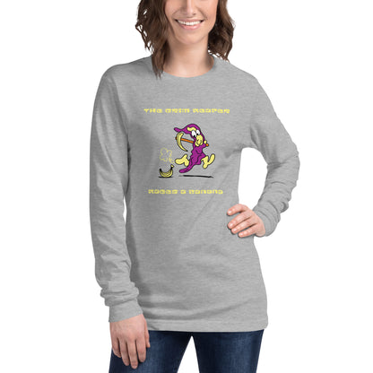 The Grim Reaper races a Banana - Women's Long Sleeve Tee