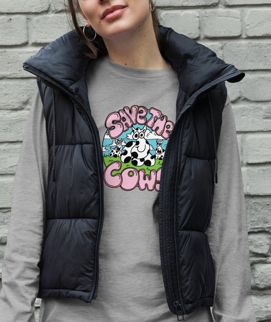 Save the Cows - Women's Long Sleeve Tee