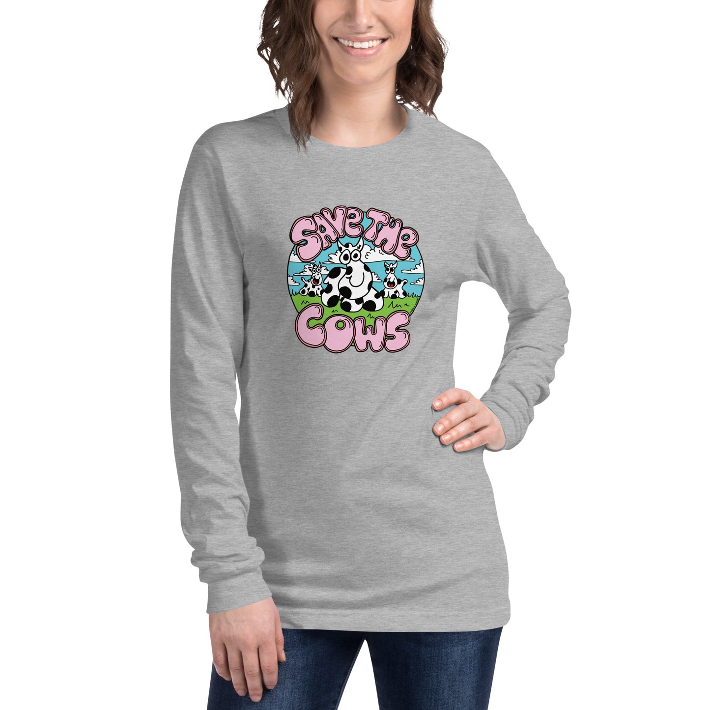 Save the Cows - Women's Long Sleeve Tee