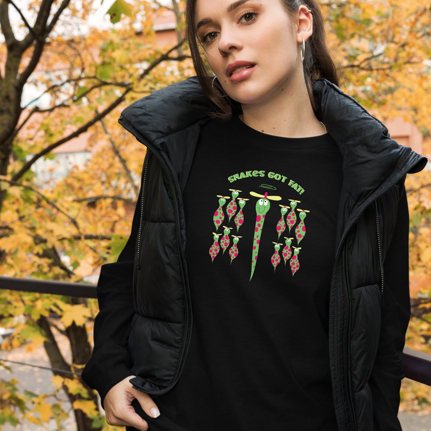 Snakes got Fat! - Women's Long Sleeve Tee