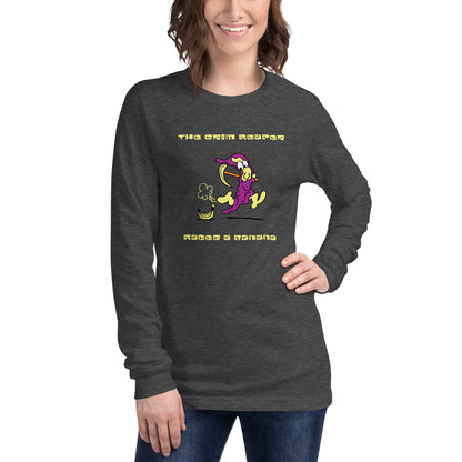 The Grim Reaper races a Banana - Women's Long Sleeve Tee