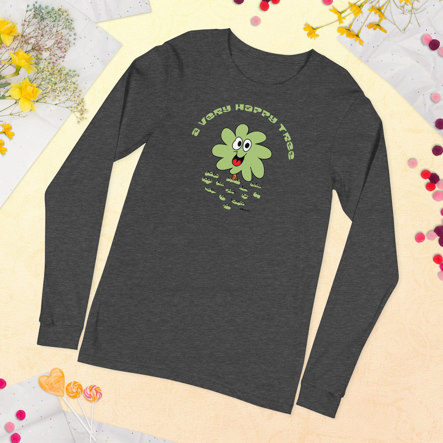 A very happy tree - Women's Long Sleeve Tee