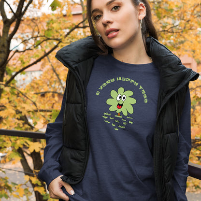 A very happy tree - Women's Long Sleeve Tee