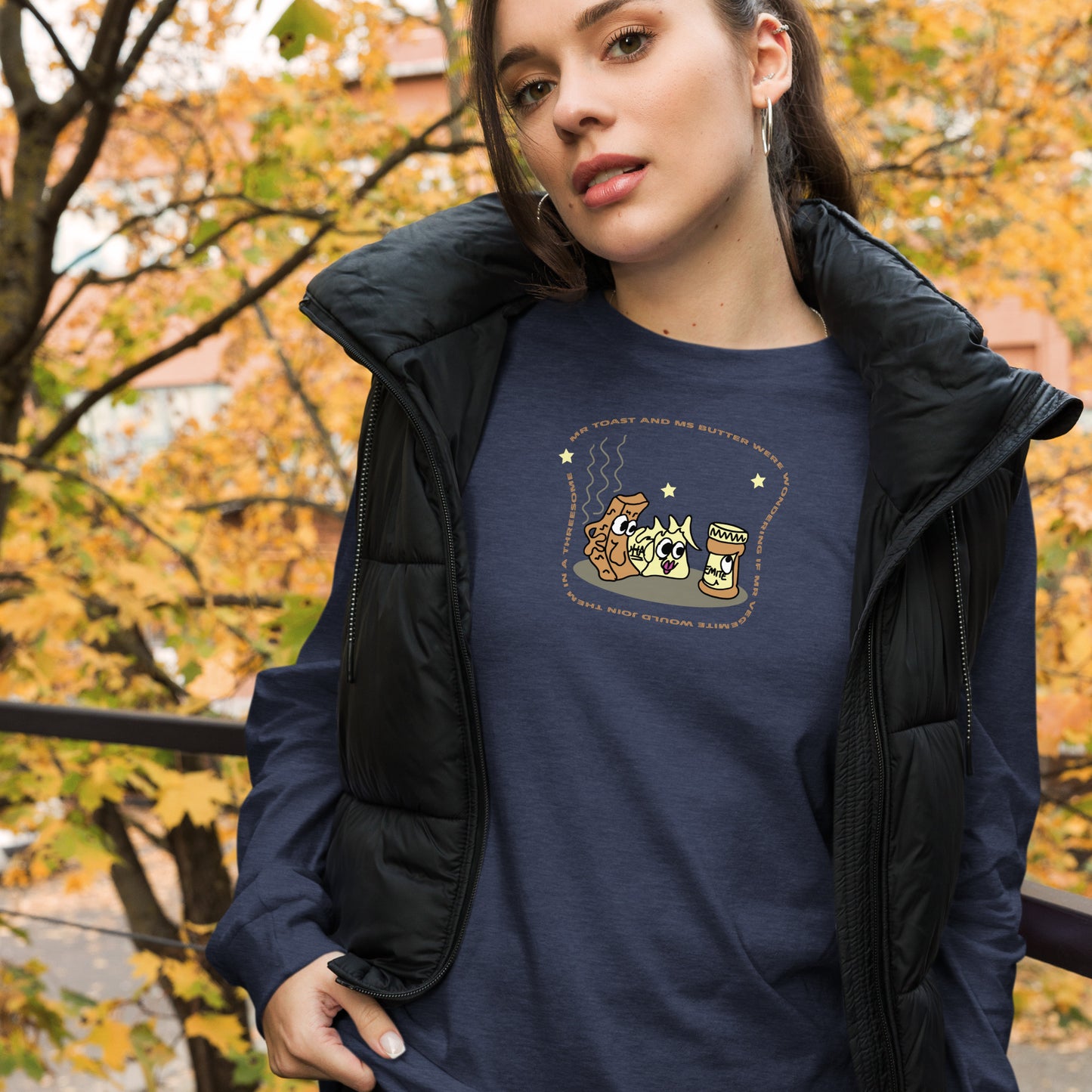 Mr Toast and Ms Butter - Women's Long Sleeve Tee