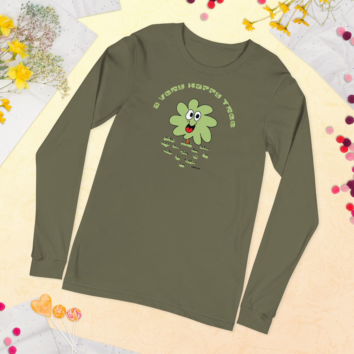 A very happy tree - Women's Long Sleeve Tee