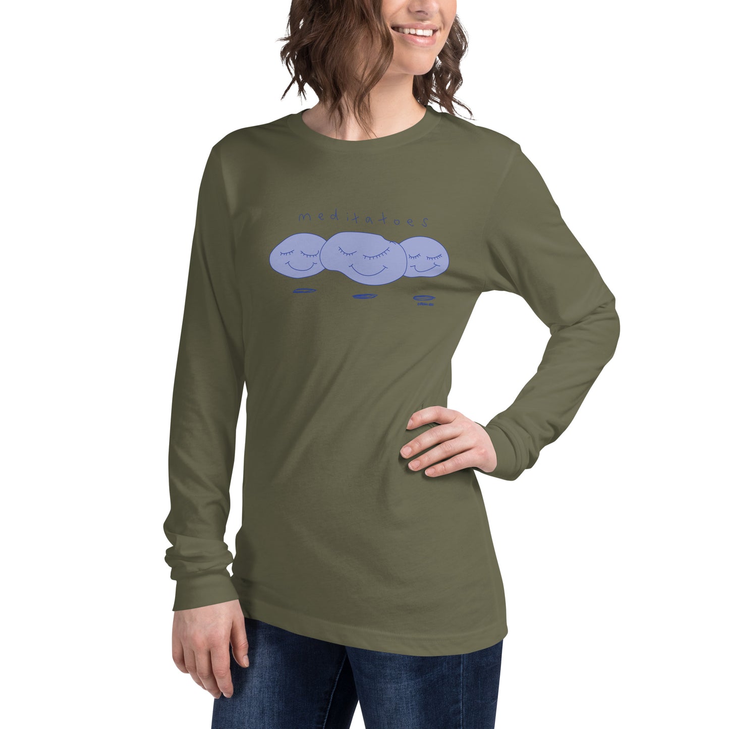 Meditatoes - Wowen's Long Sleeve Tee