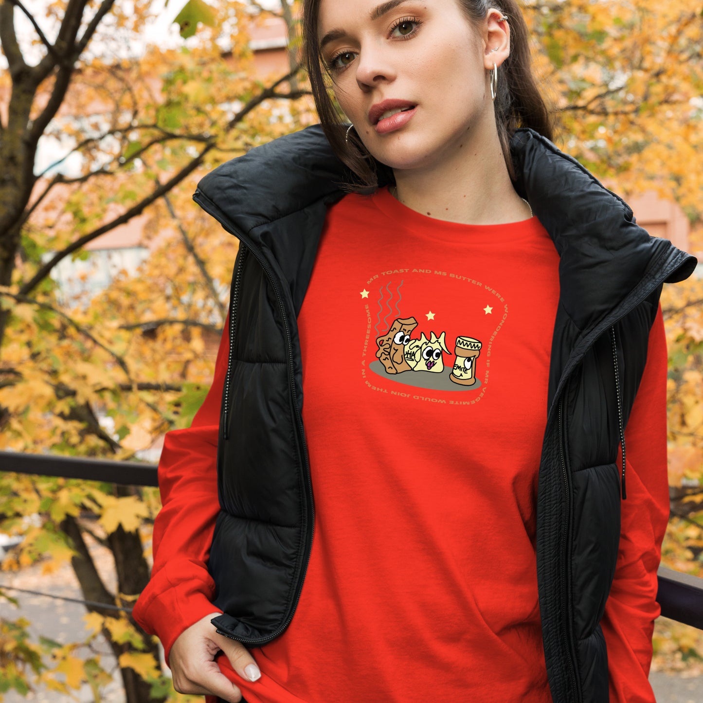 Mr Toast and Ms Butter - Women's Long Sleeve Tee