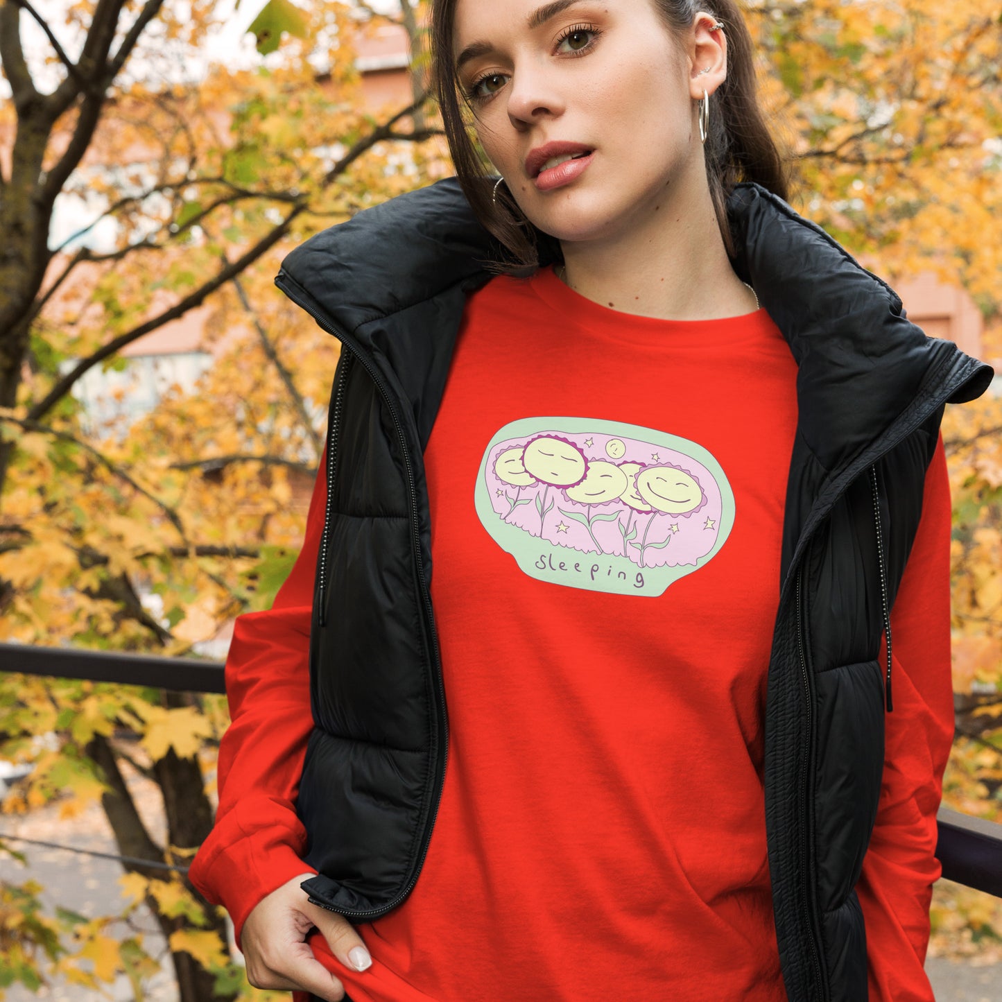 Sleeping - Women's Long Sleeve Tee