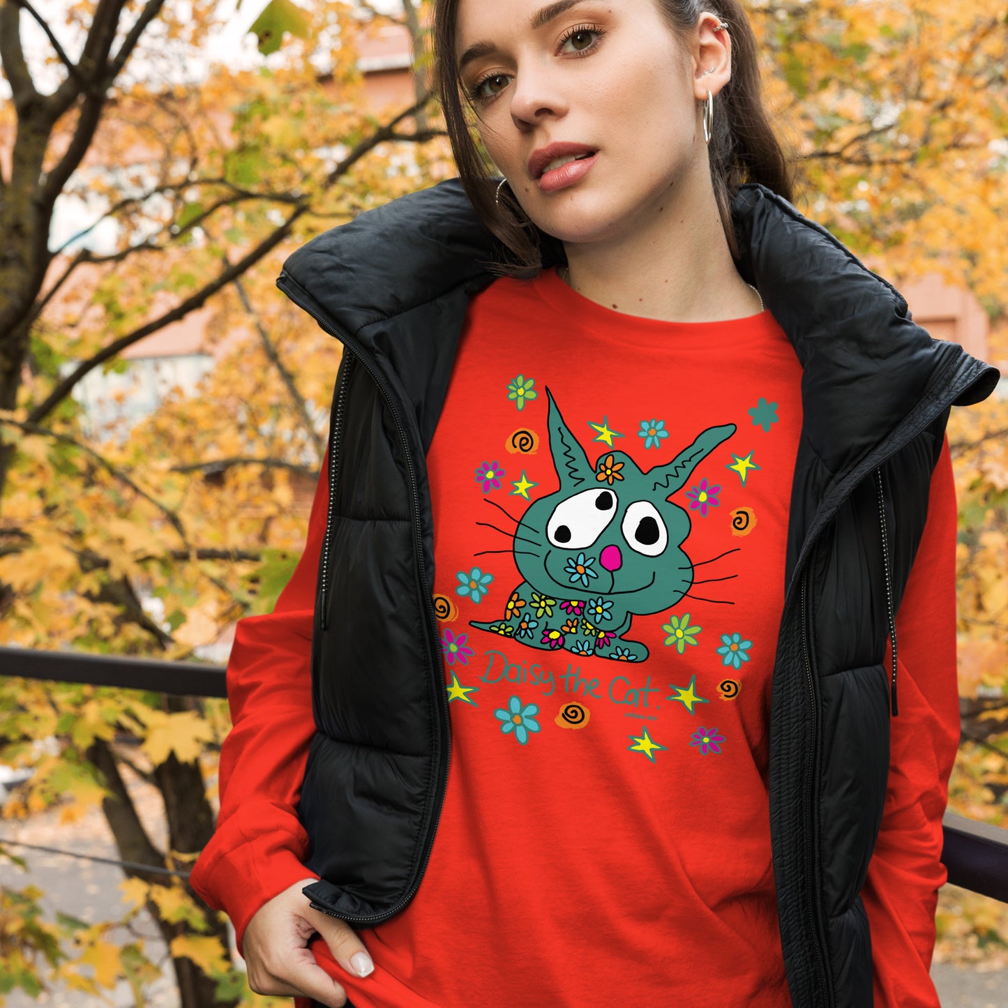 Daisy the Cat - Women's Long Sleeve Tee