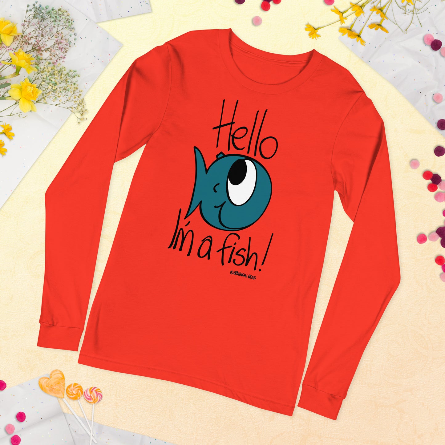 Hello, I'm a Fish! - Women's Long Sleeve Tee