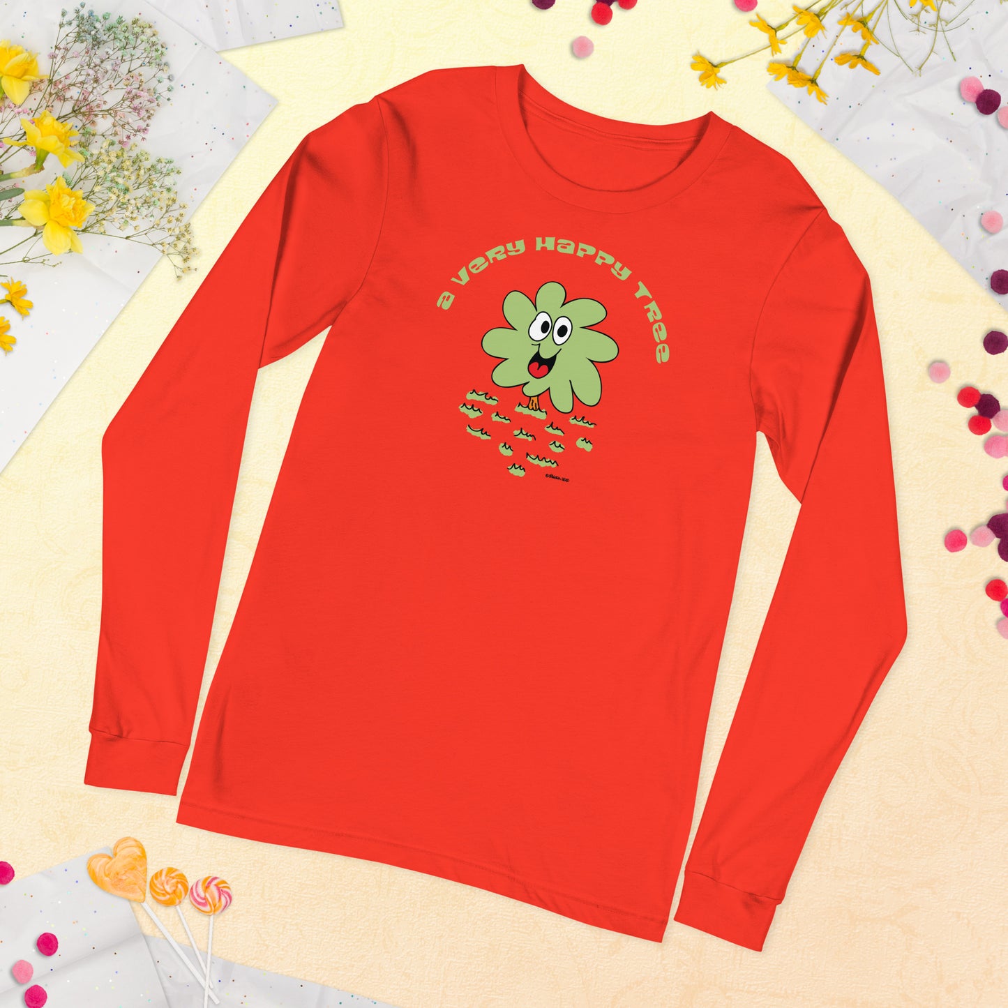 A very happy tree - Women's Long Sleeve Tee