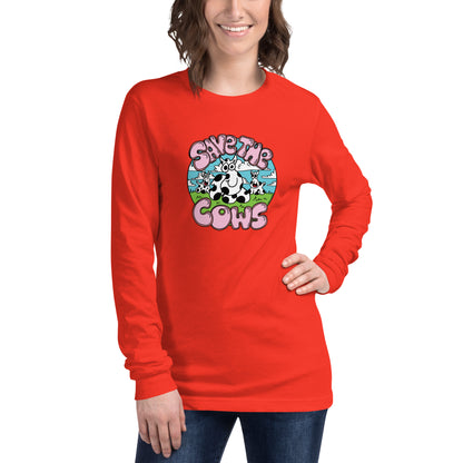 Save the Cows - Women's Long Sleeve Tee